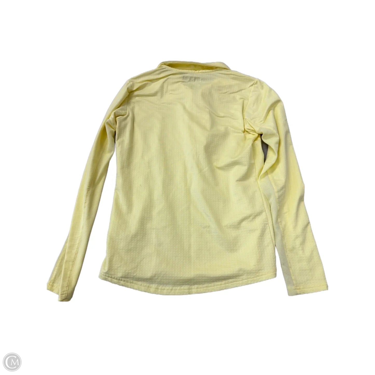 Athletic Top Long Sleeve Collar By SanSoleil In Yellow, Size: Xs