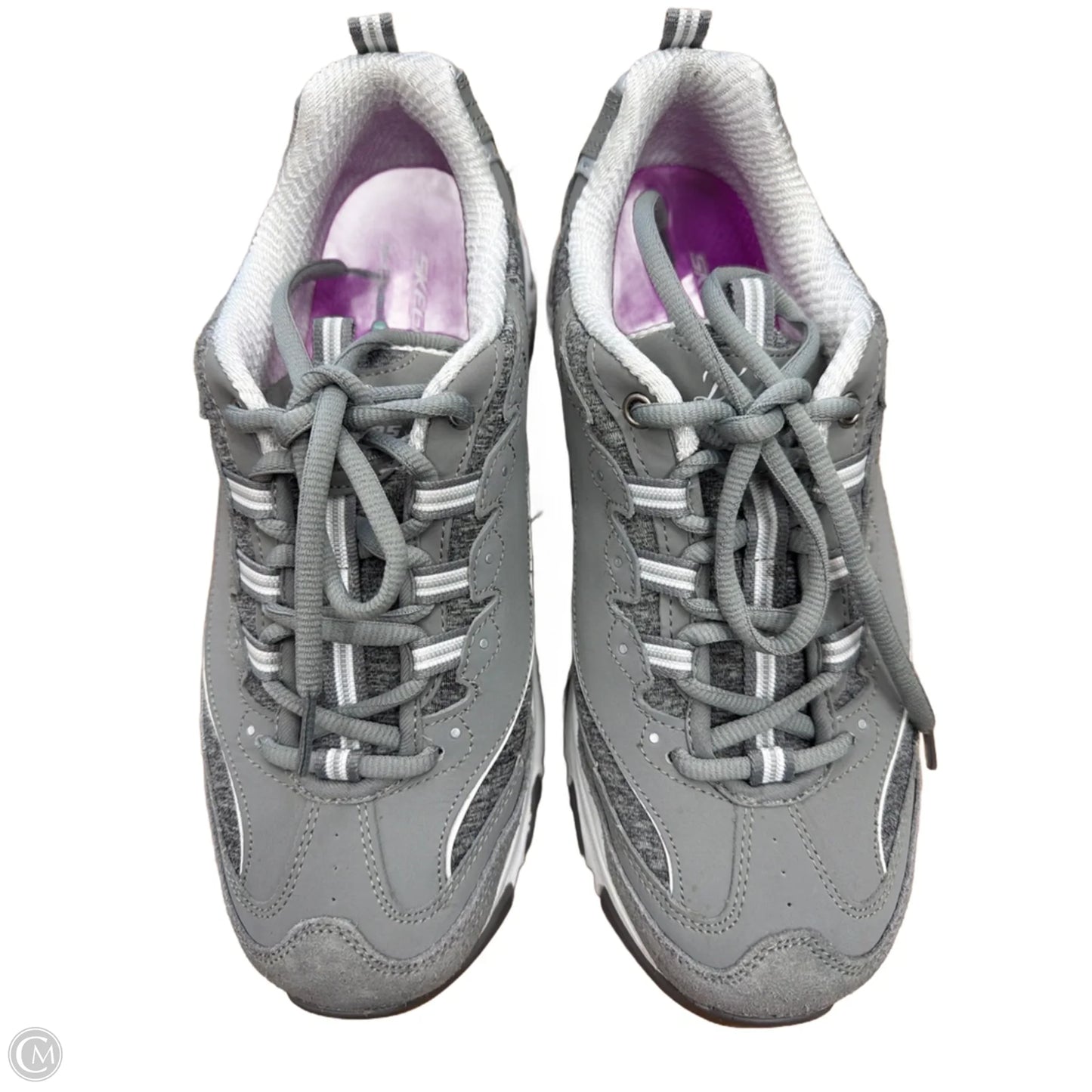 Shoes Athletic By Skechers In Grey, Size: 10