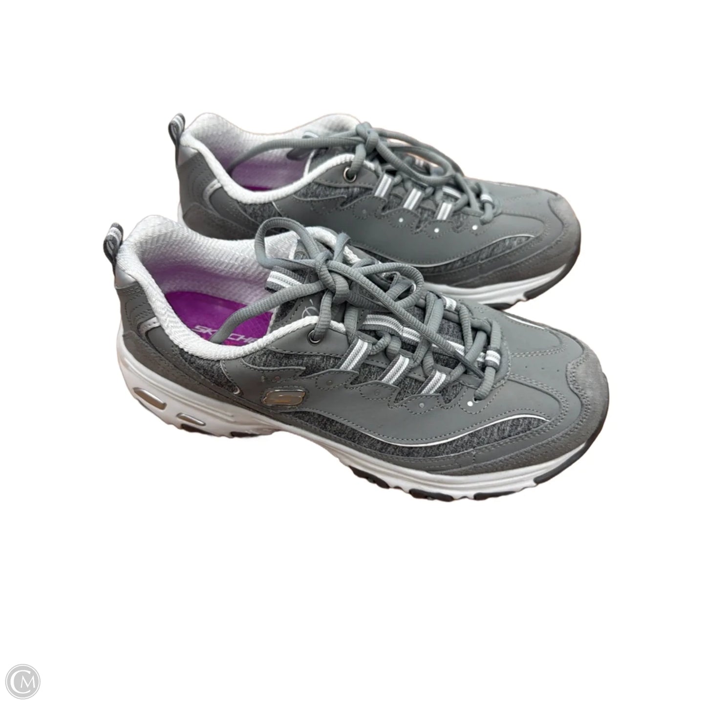 Shoes Athletic By Skechers In Grey, Size: 10