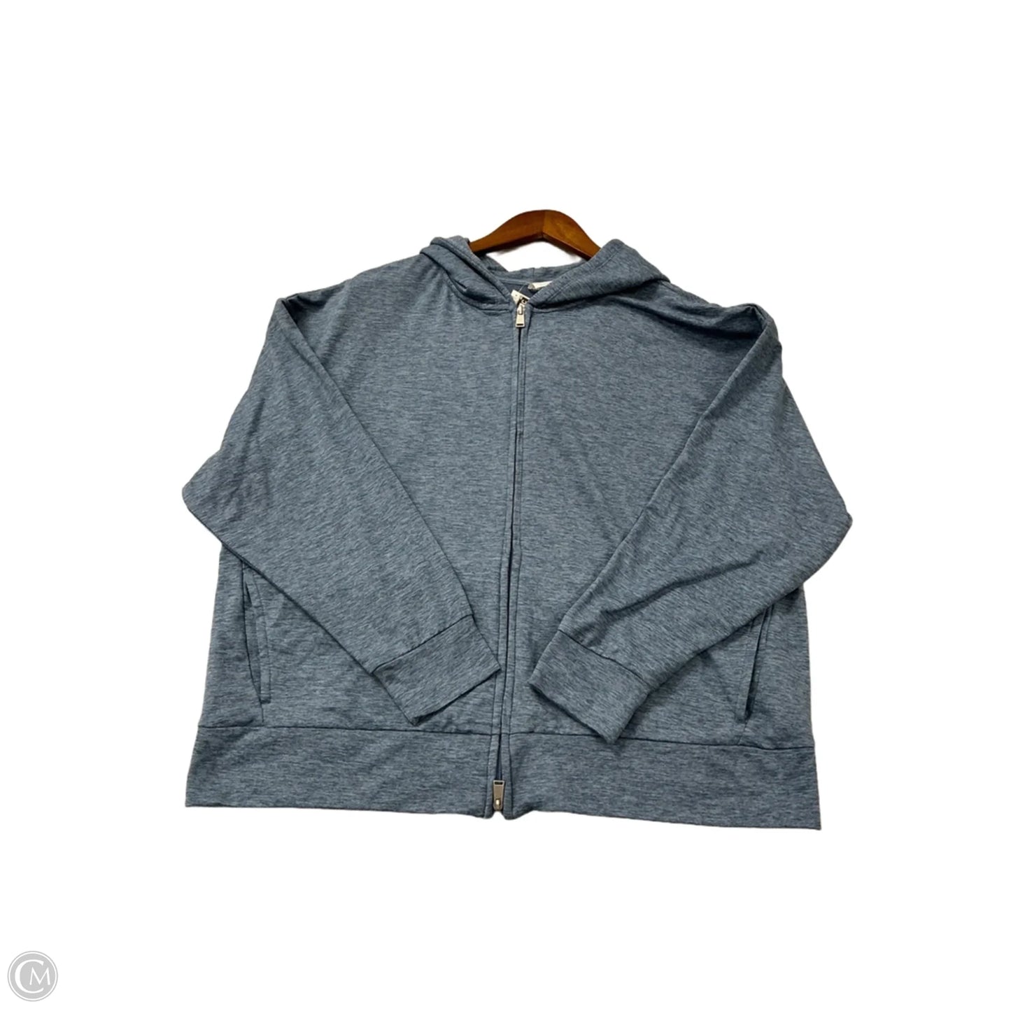 Athletic Jacket By Athletic Works In Blue, Size: 1x