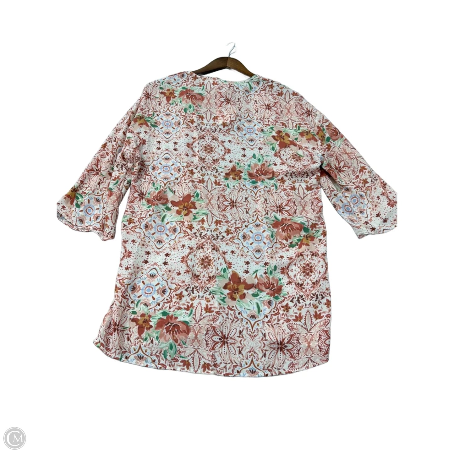 Kimono By Pink Rose In Floral Print, Size: S