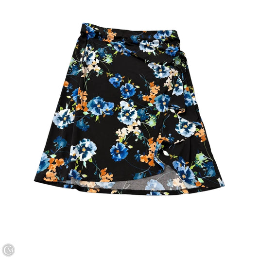 Skirt Midi By Calvin Klein In Floral Print, Size: L