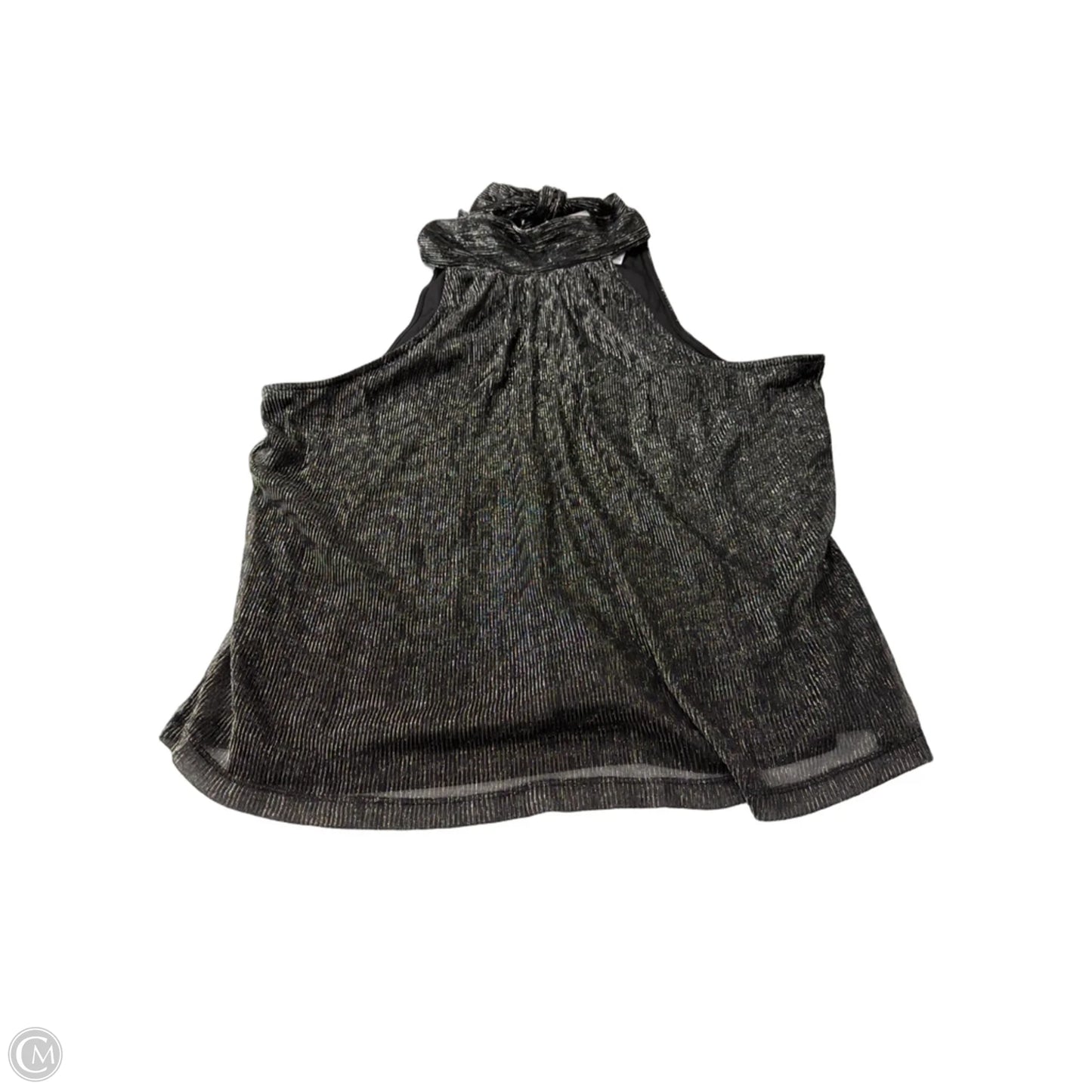 Top Sleeveless By Nine West Apparel In Silver, Size: Xl