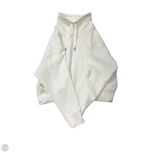 Athletic Top Long Sleeve Collar By Danskin In Cream, Size: S