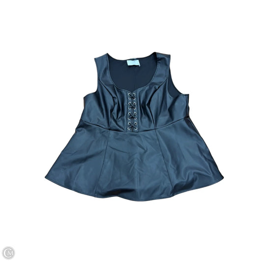 Top Sleeveless By Torrid In Black, Size: 2x