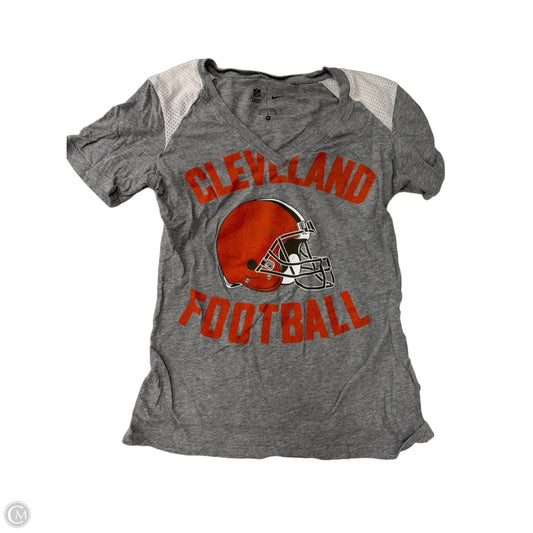 Top Short Sleeve By Nfl In Grey, Size: M