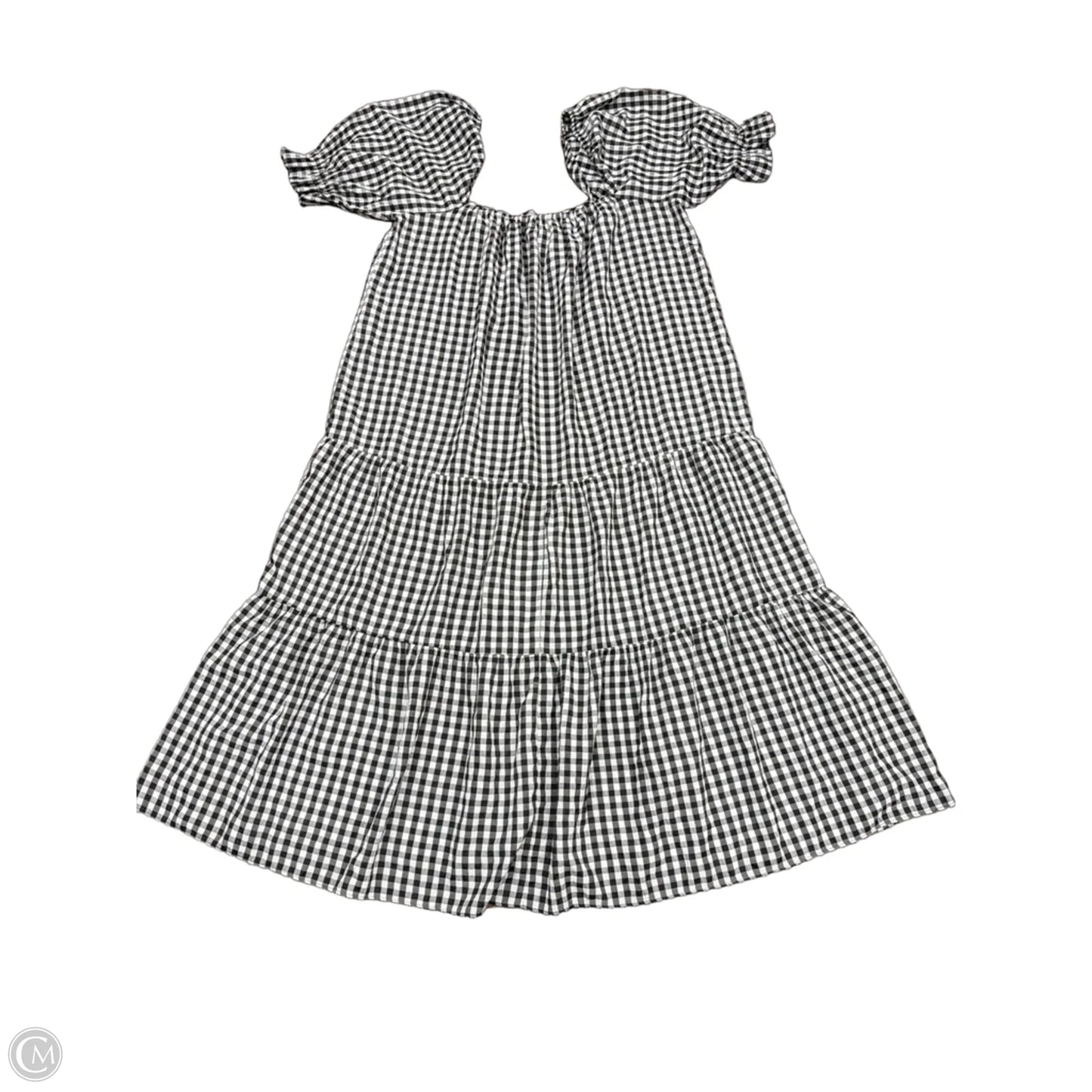 Dress Casual Maxi By Asos In Black & White, Size: 2x