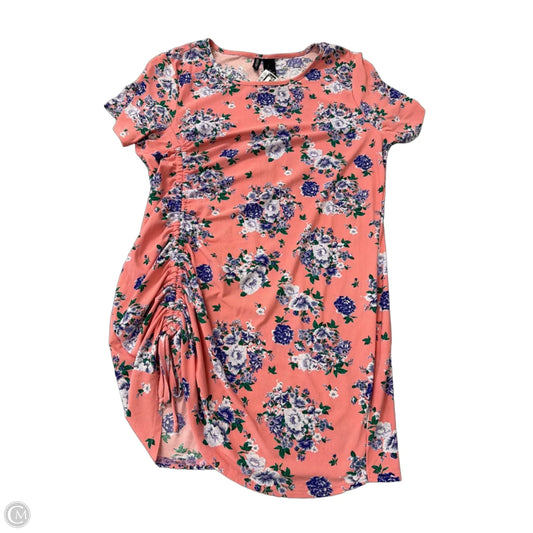 Top Short Sleeve By Clothes Mentor In Floral Print, Size: 1x
