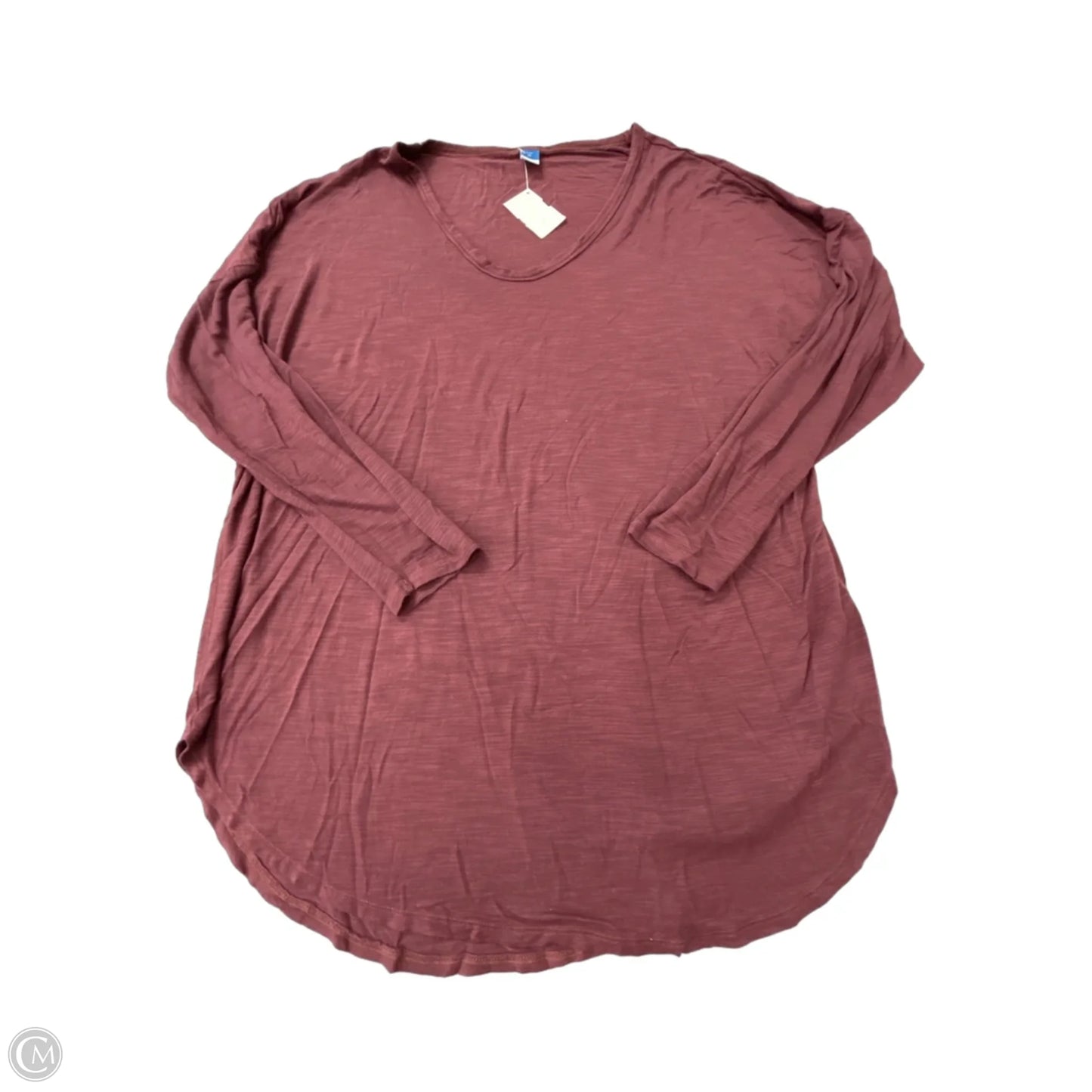 Top Long Sleeve By Old Navy In Maroon, Size: Xl