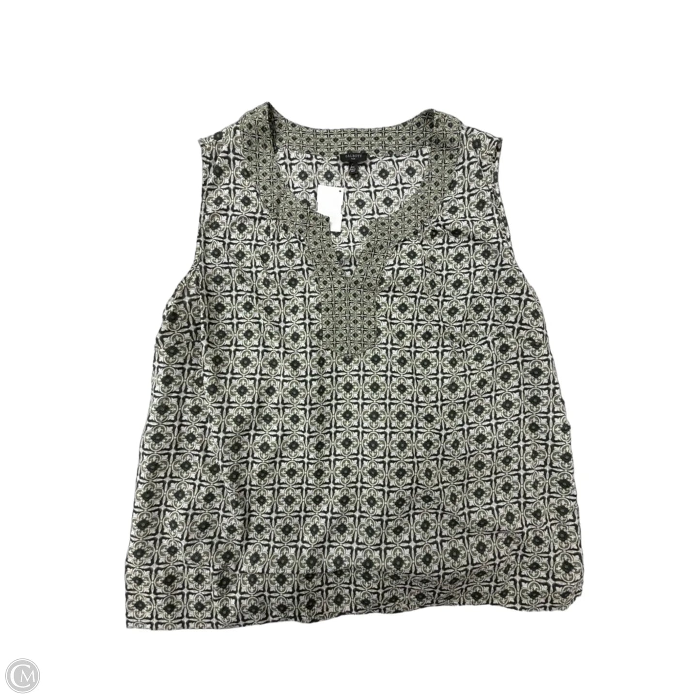 Top Sleeveless By Talbots In Green, Size: 2x