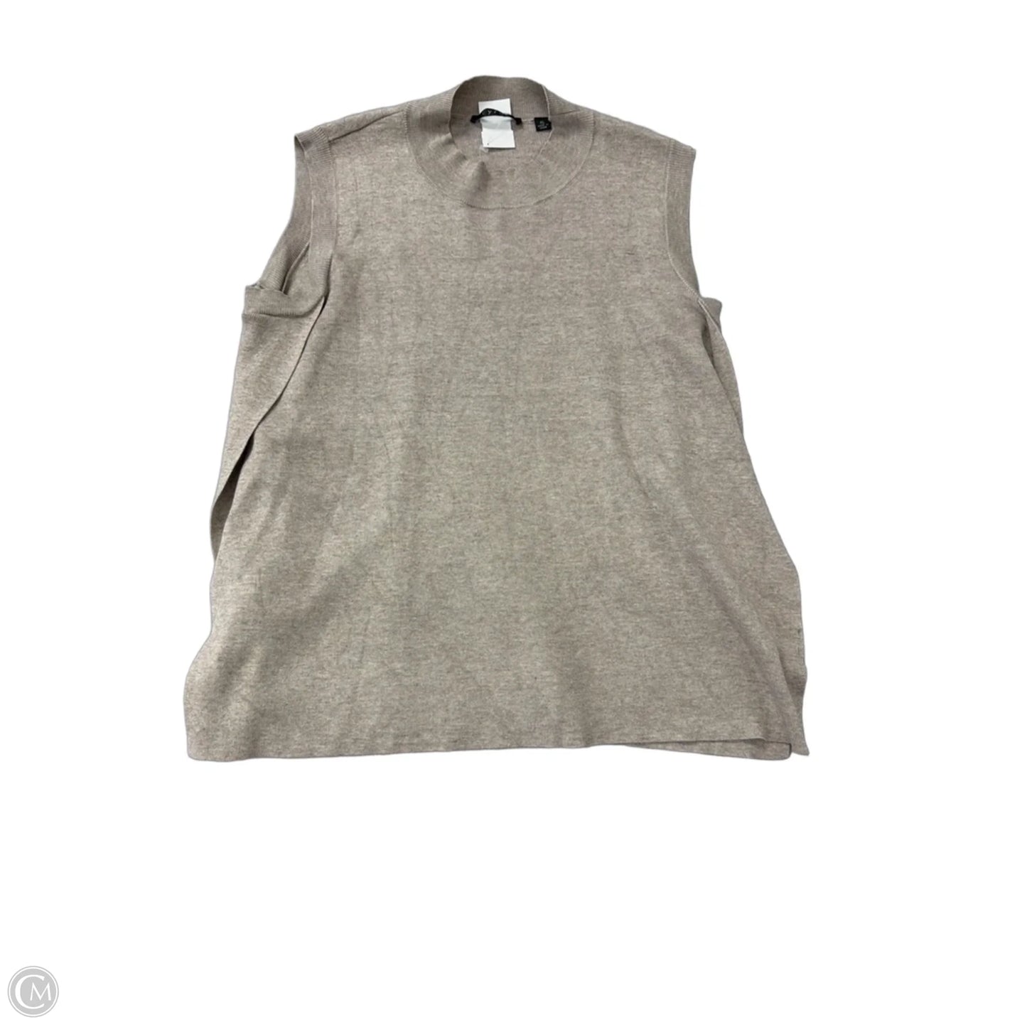 Sweater Short Sleeve By Cyrus In Tan, Size: Xl