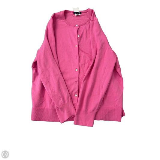 Cardigan By Lands End In Pink, Size: 2x