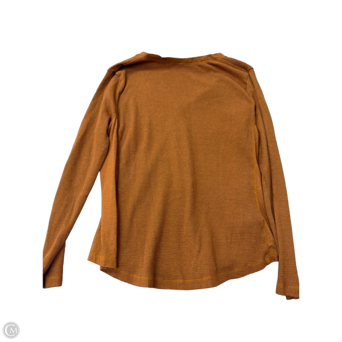 Top Long Sleeve By Eddie Bauer In Brown, Size: Xl