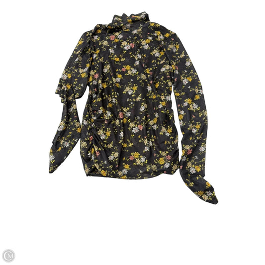 Top Long Sleeve By Cinq A Sept In Floral Print, Size: L