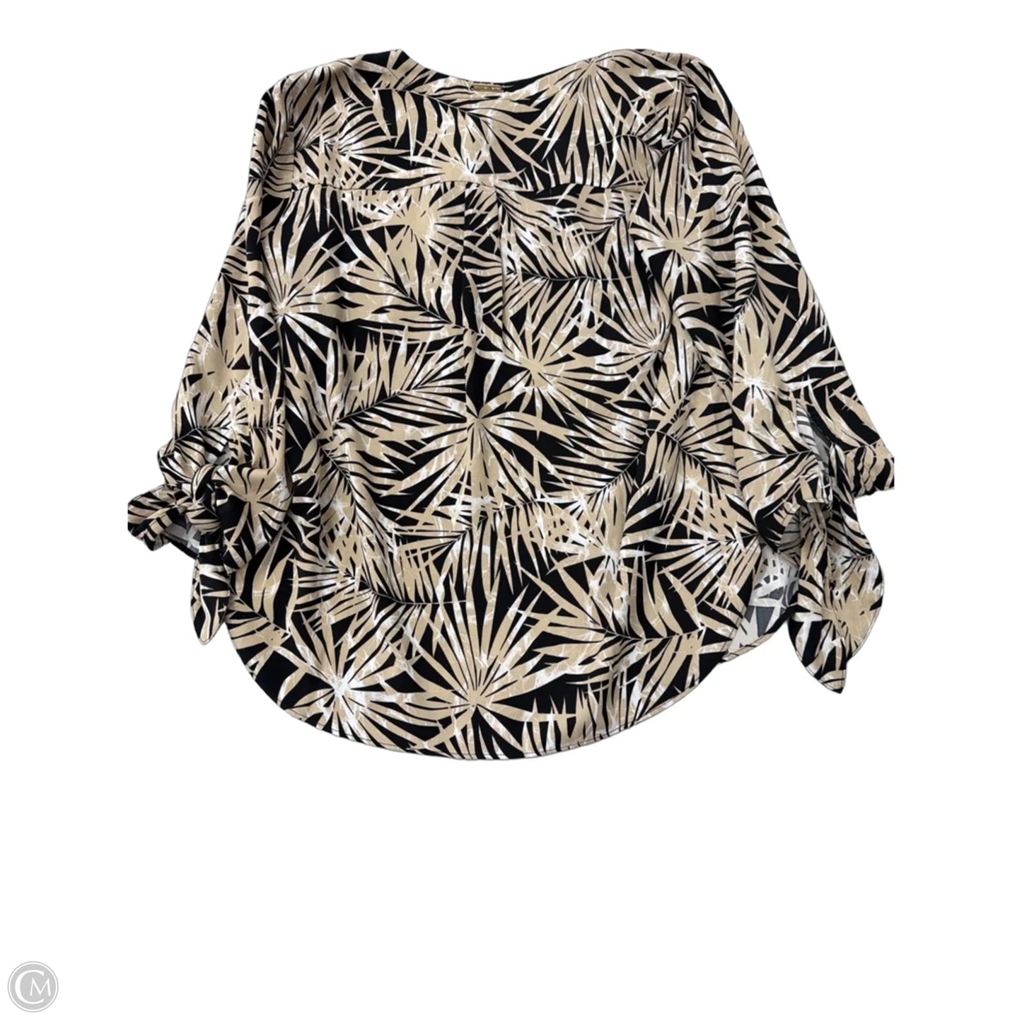 Top Long Sleeve By Michael By Michael Kors In Animal Print, Size: M