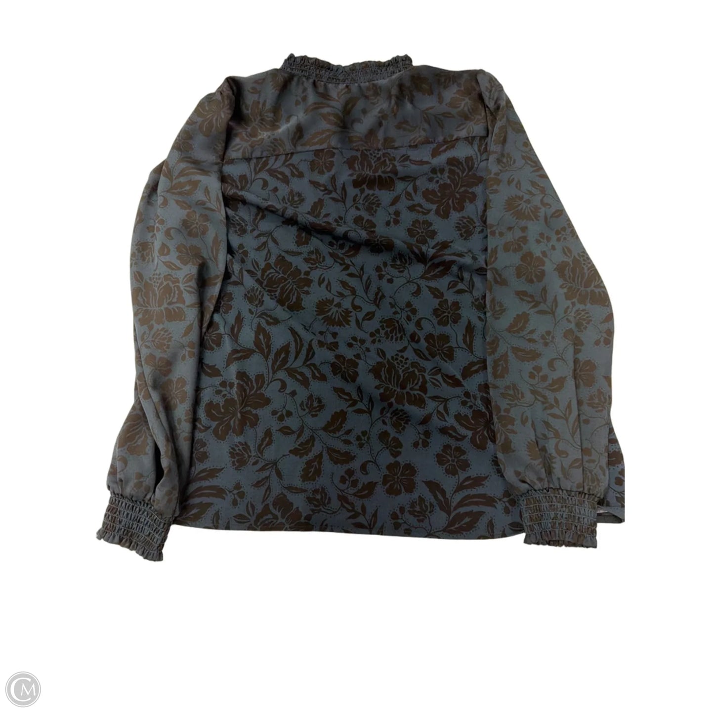 Top Long Sleeve By Ann Taylor In Blue, Size: M