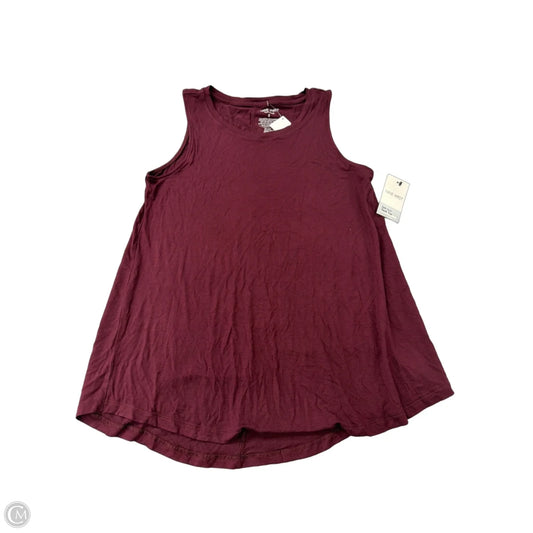 Tank Top By Nine West Apparel In Maroon, Size: S