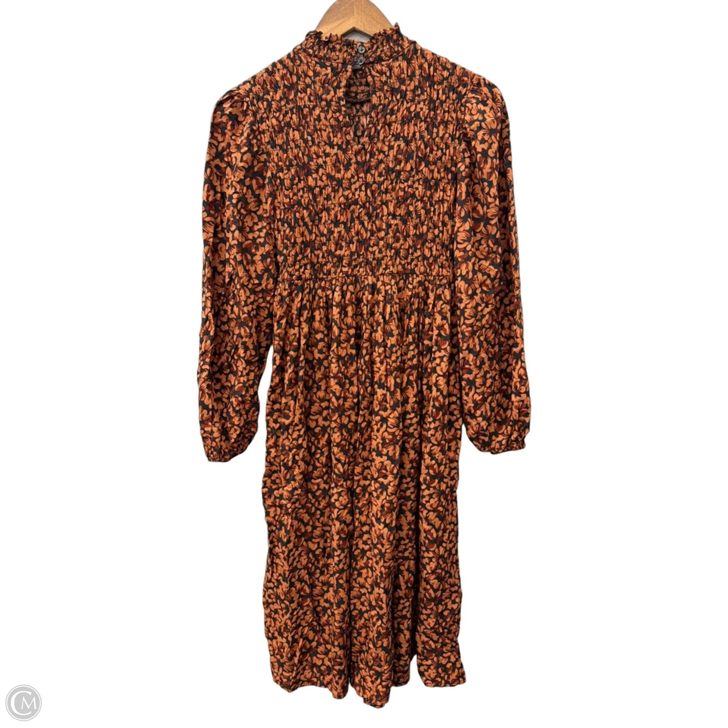 Dress Casual Midi By A New Day In Floral Print, Size: Xs