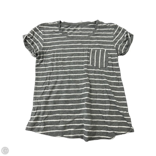 Top Short Sleeve Basic By Ana In Striped Pattern, Size: M