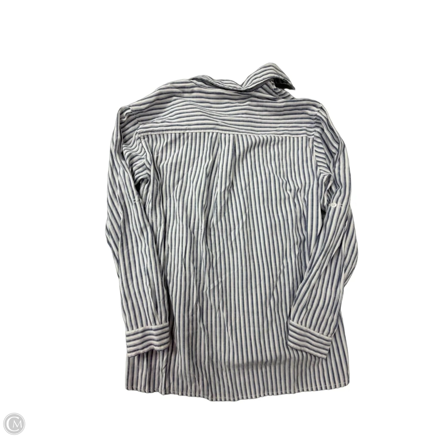 Top Long Sleeve By Max Studio In Striped Pattern, Size: S