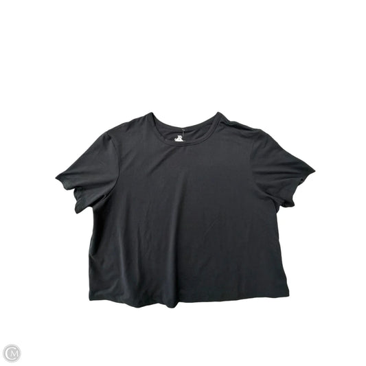 Athletic Top Short Sleeve By All In Motion In Black, Size: Xl