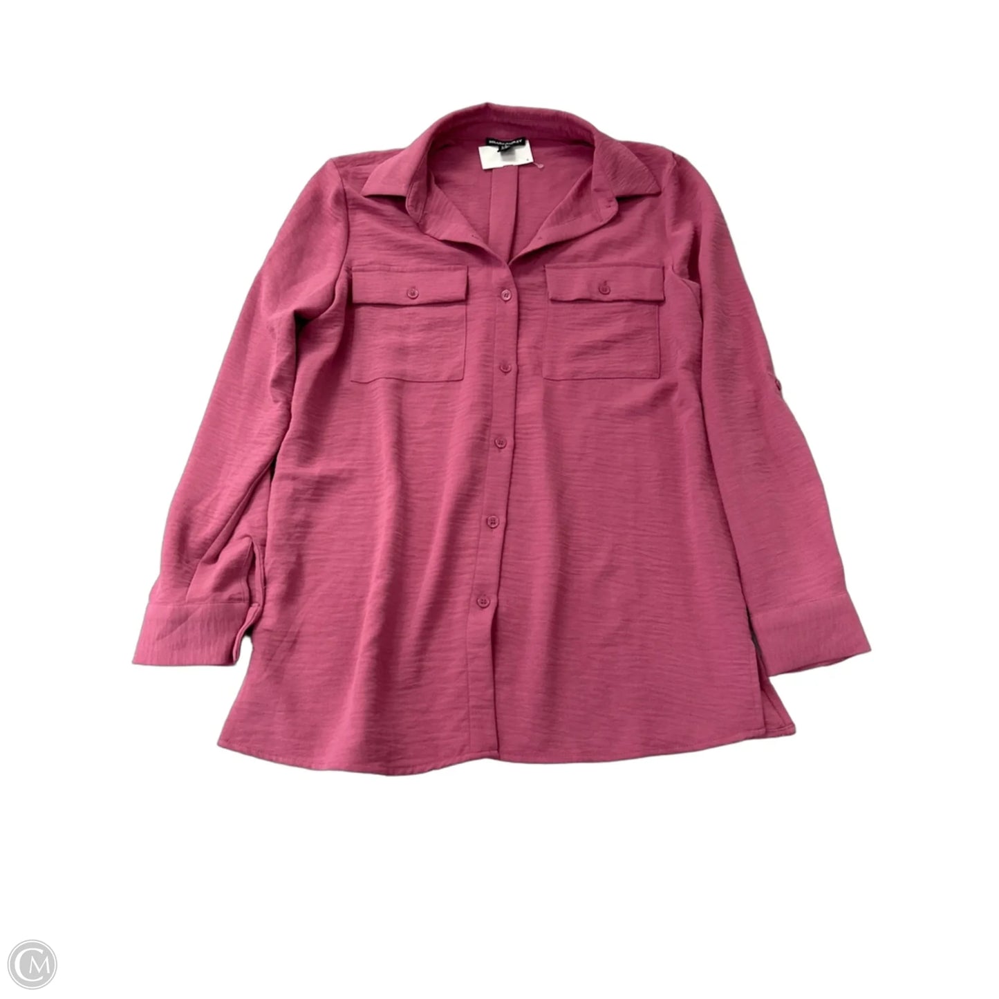 Top Long Sleeve By Hilary Radley In Pink, Size: S