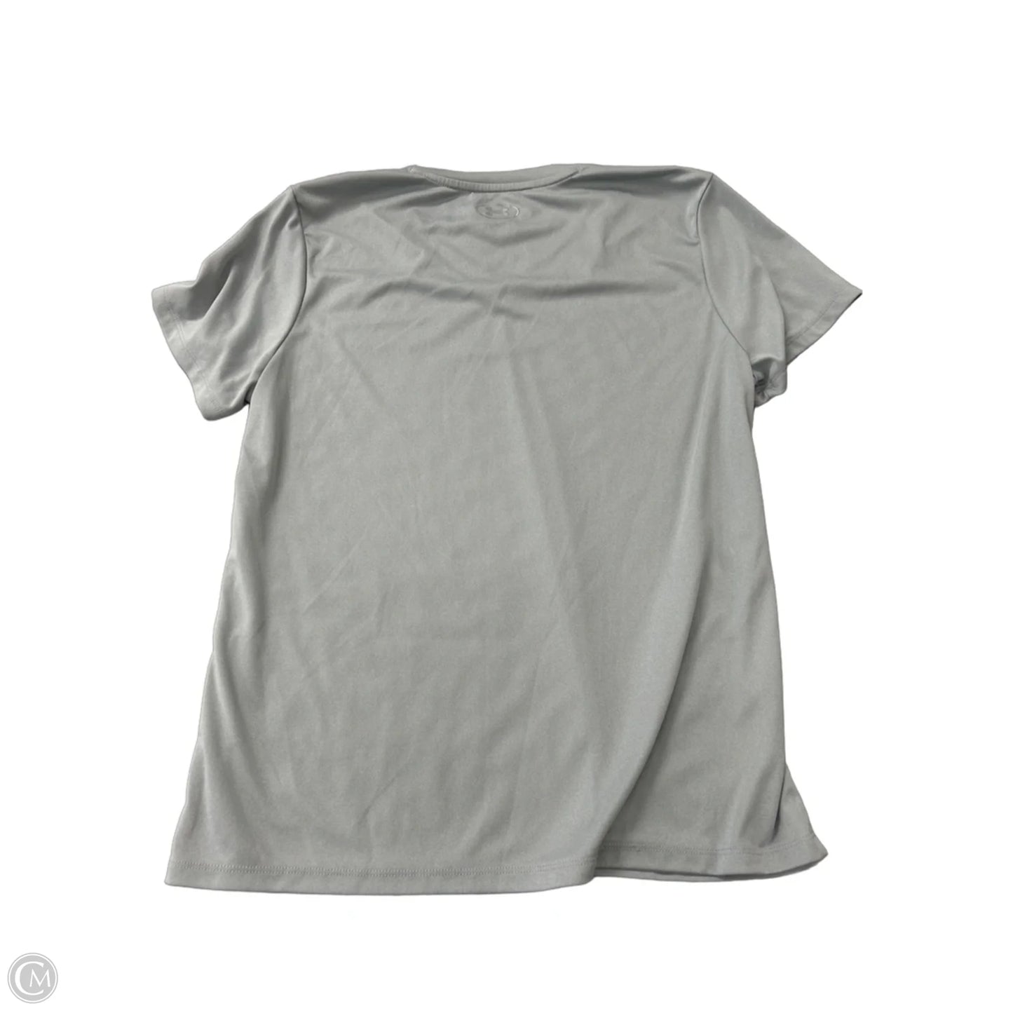 Athletic Top Short Sleeve By Under Armour In Grey, Size: L