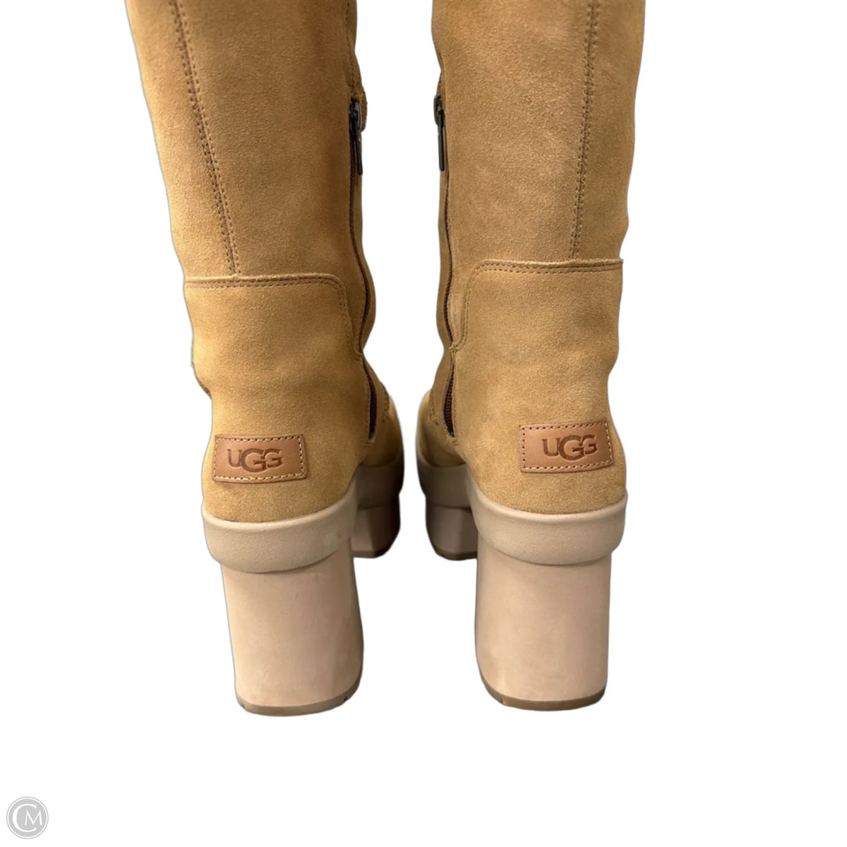 Boots Designer By Ugg In Brown, Size: 8