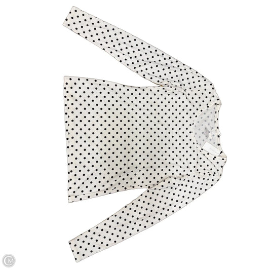 Top Long Sleeve By Ann Taylor In Polkadot Pattern, Size: S