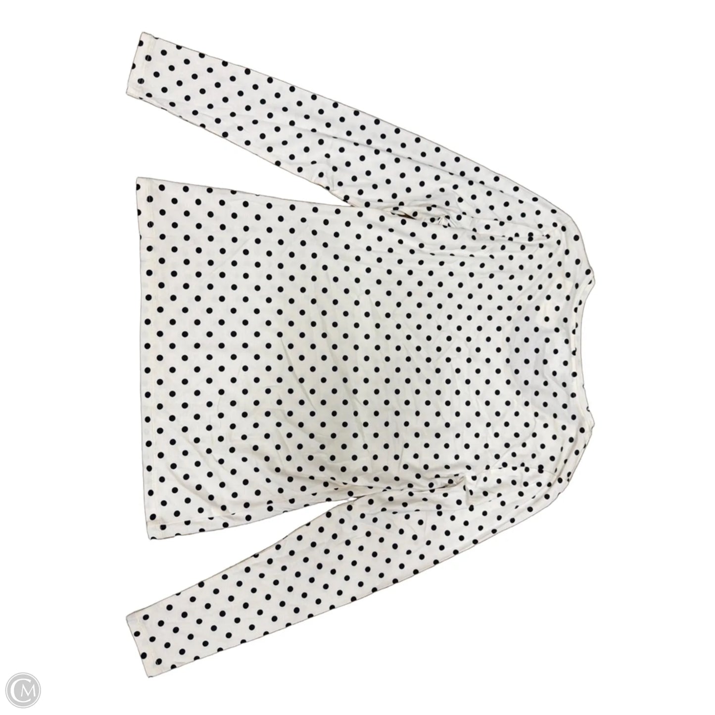 Top Long Sleeve By Ann Taylor In Polkadot Pattern, Size: S