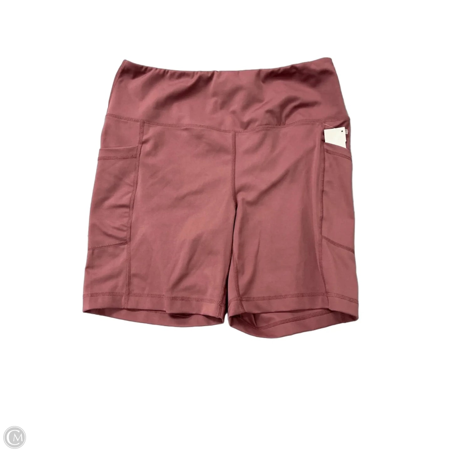 Athletic Shorts By Yogalicious In Pink, Size: 1x