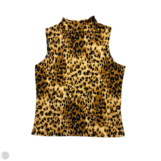 Top Sleeveless By Olivia Rae In Animal Print, Size: Xl