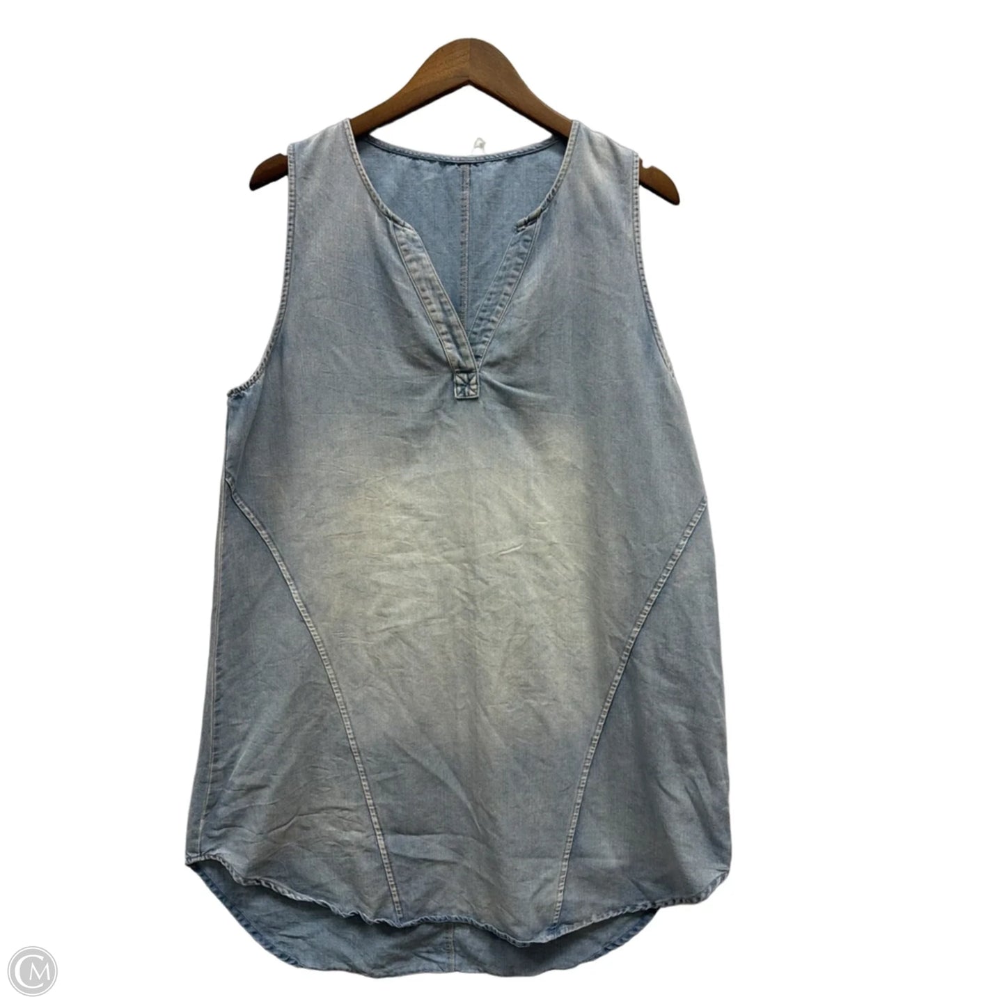 Dress Casual Short By Clothes Mentor In Blue Denim, Size: Xl