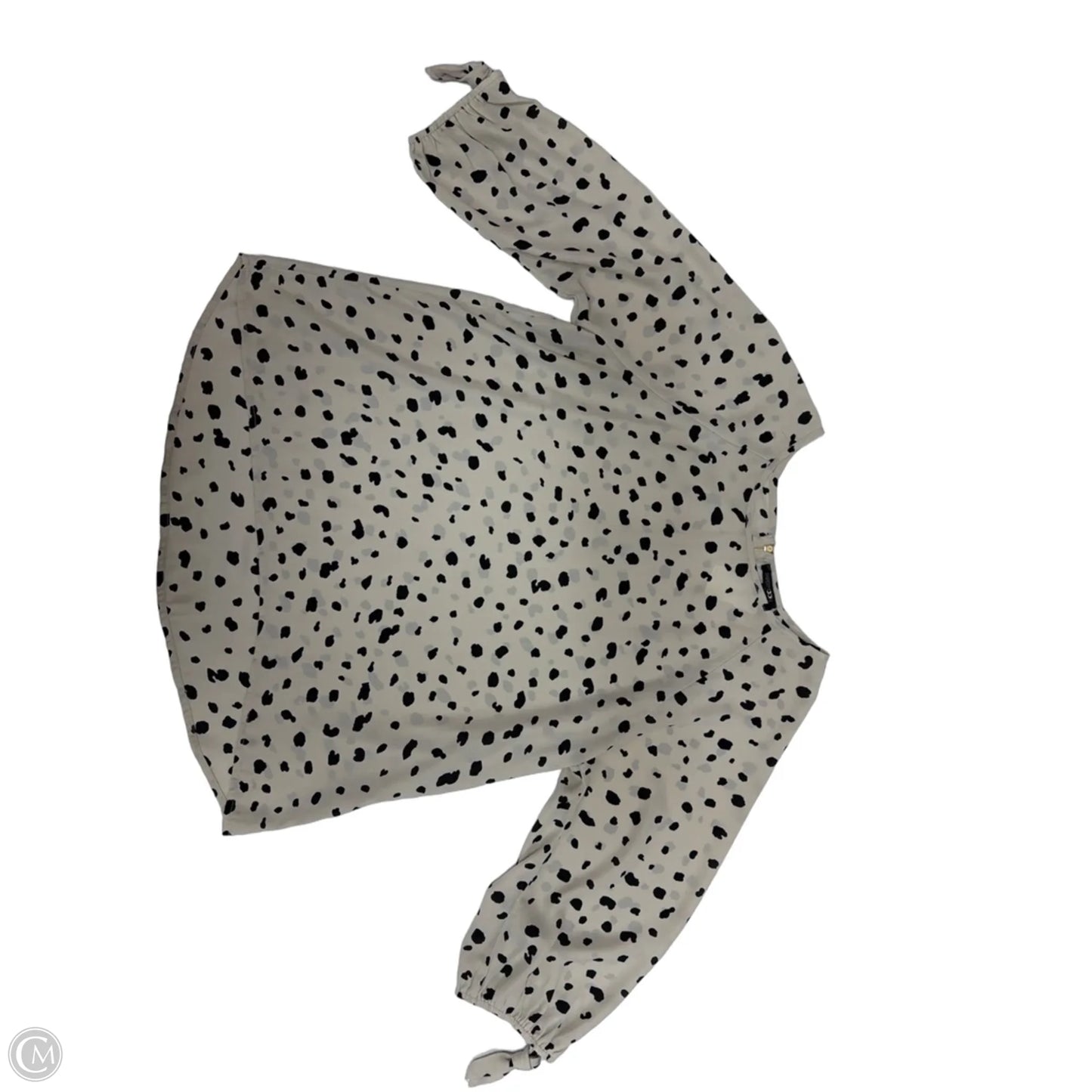 Top Long Sleeve By Papermoon In Animal Print, Size: L