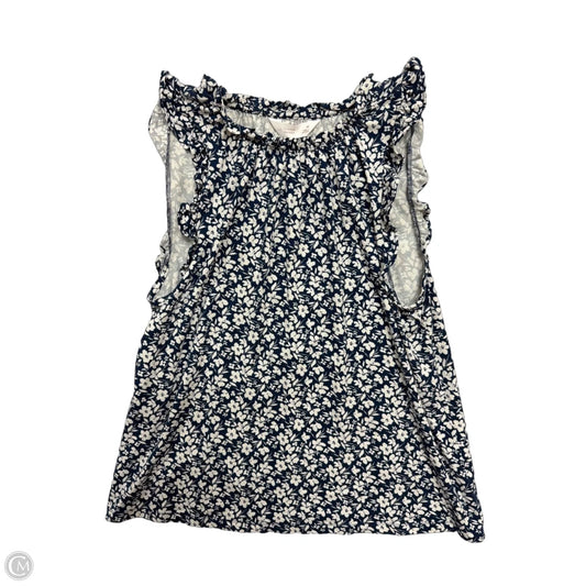 Top Sleeveless By Lc Lauren Conrad In Floral Print, Size: M