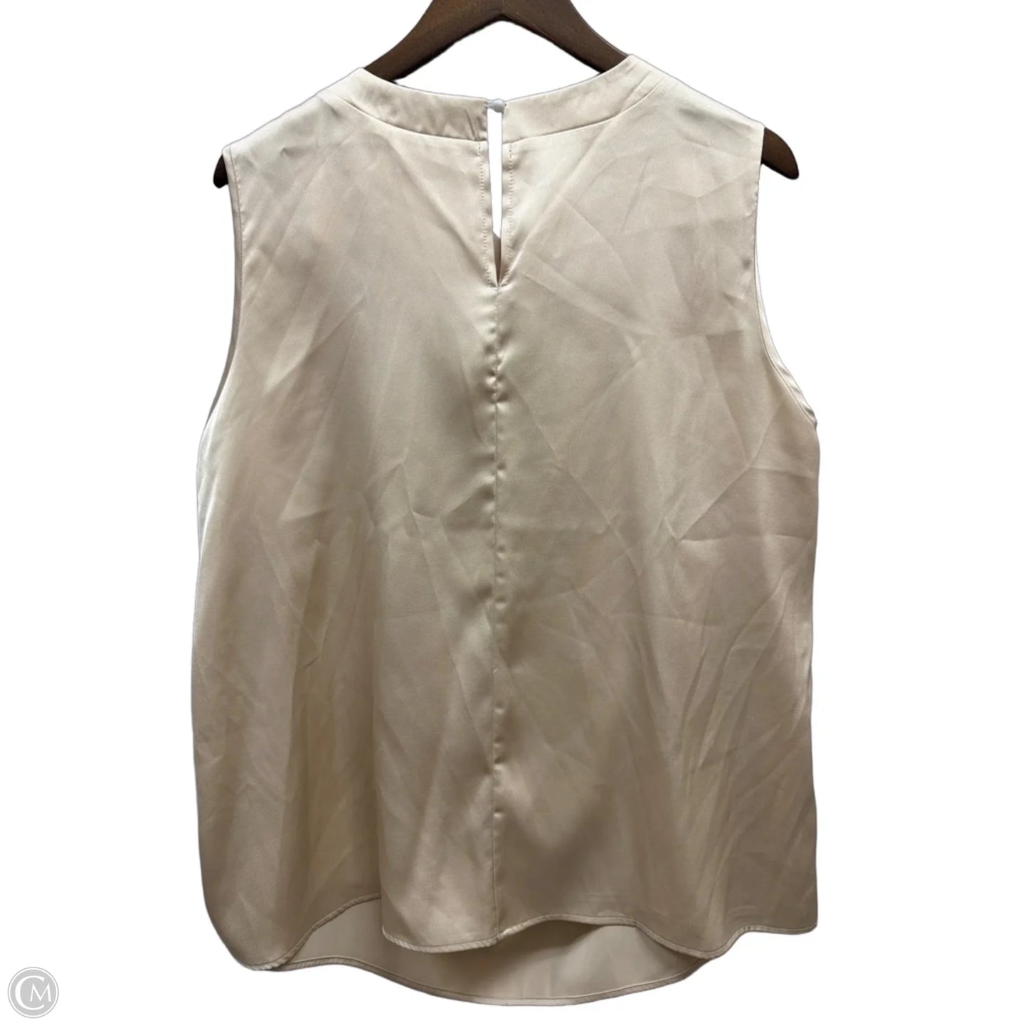 Top Sleeveless By Shein In Tan, Size: 4x