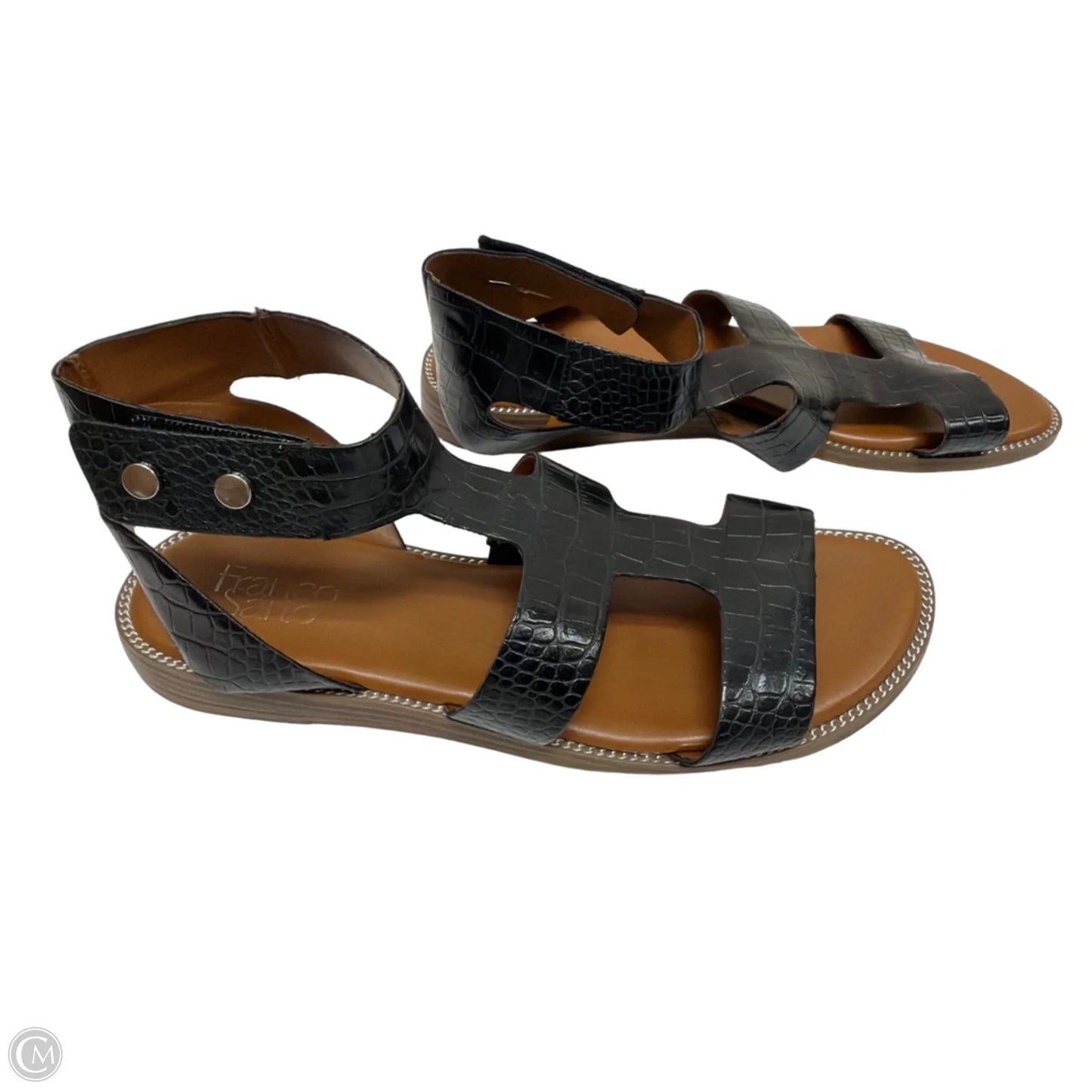 Sandals Flats By Franco Sarto In Black, Size: 9.5