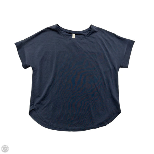 Top Short Sleeve Basic By Stylus In Navy, Size: L