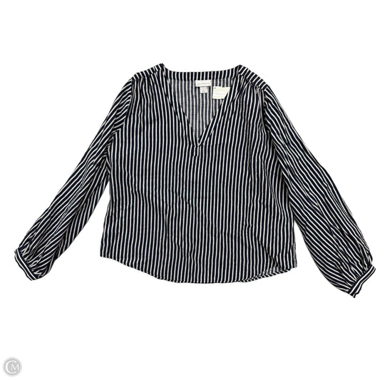 Top Long Sleeve By Liz Claiborne In Striped Pattern, Size: L