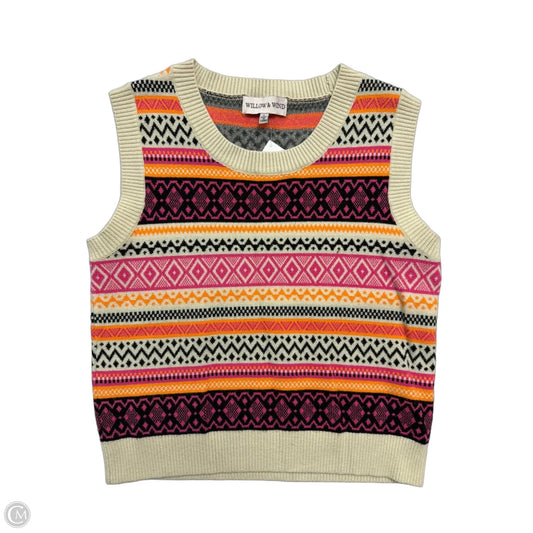 Vest Sweater By Clothes Mentor In Multi-colored, Size: L
