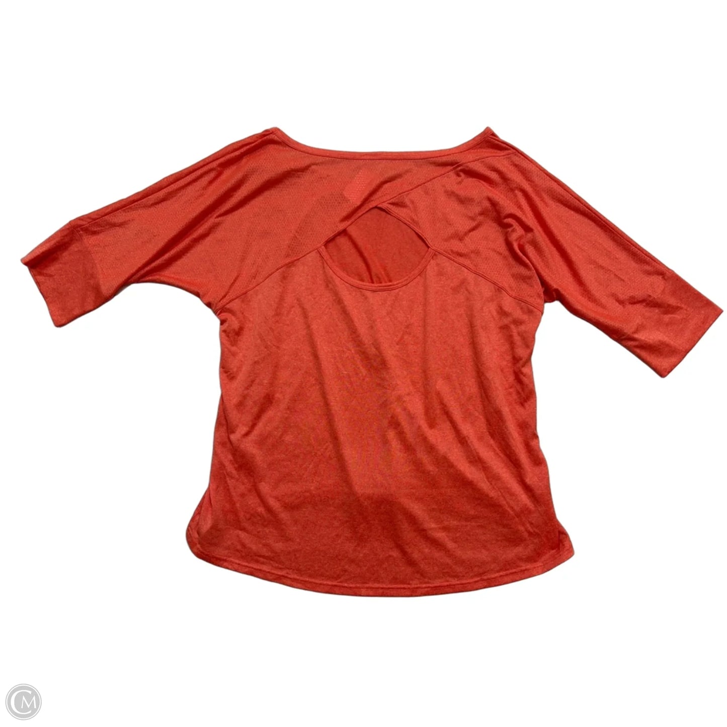 Athletic Top Short Sleeve By Champion In Orange, Size: Xl
