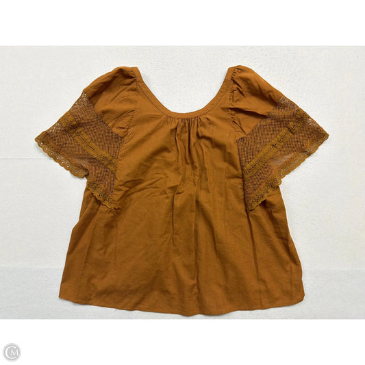 Top Short Sleeve By Old Navy In Brown, Size: Xl