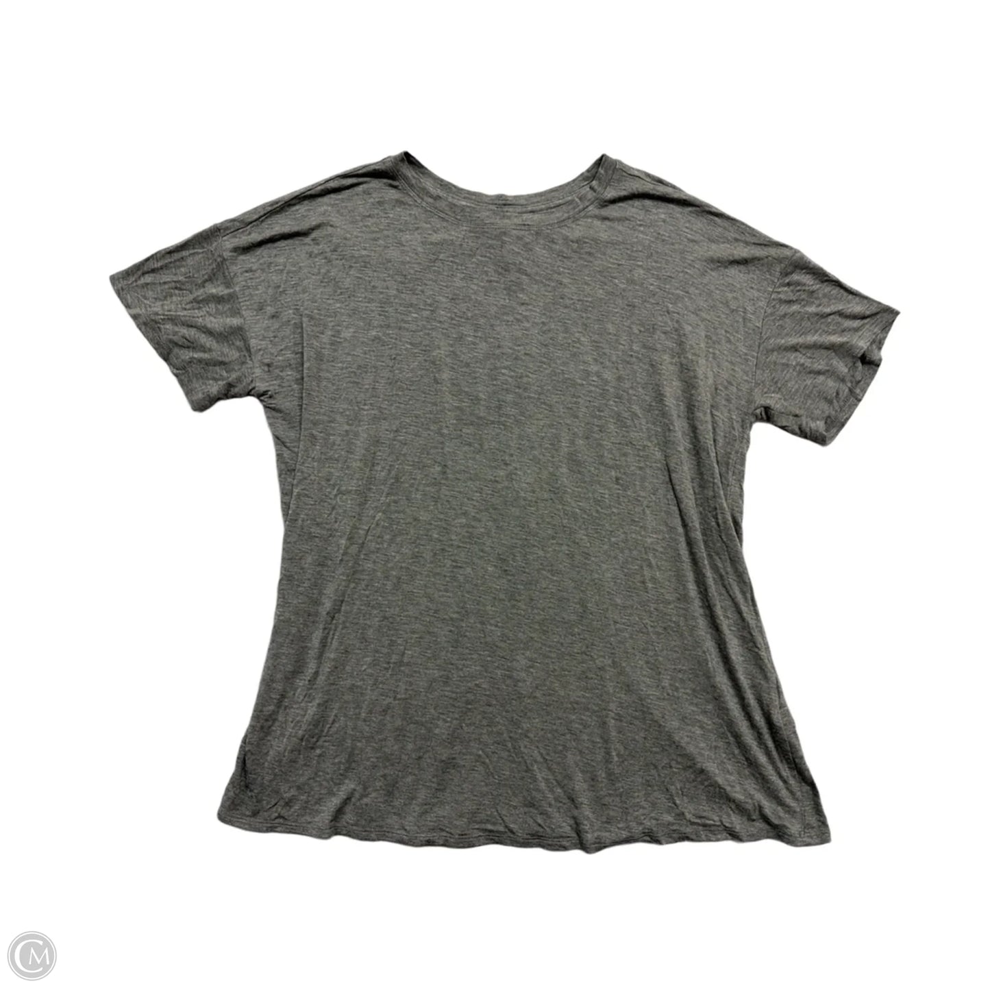 Top Short Sleeve By Style And Company In Grey, Size: L