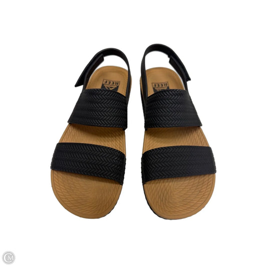 Sandals Flats By Reef In Black, Size: 7