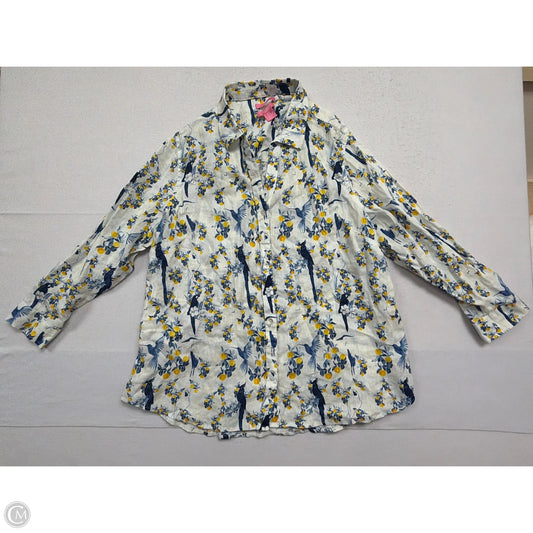 Top Long Sleeve By Isaac Mizrahi In Multi-colored, Size: 1x