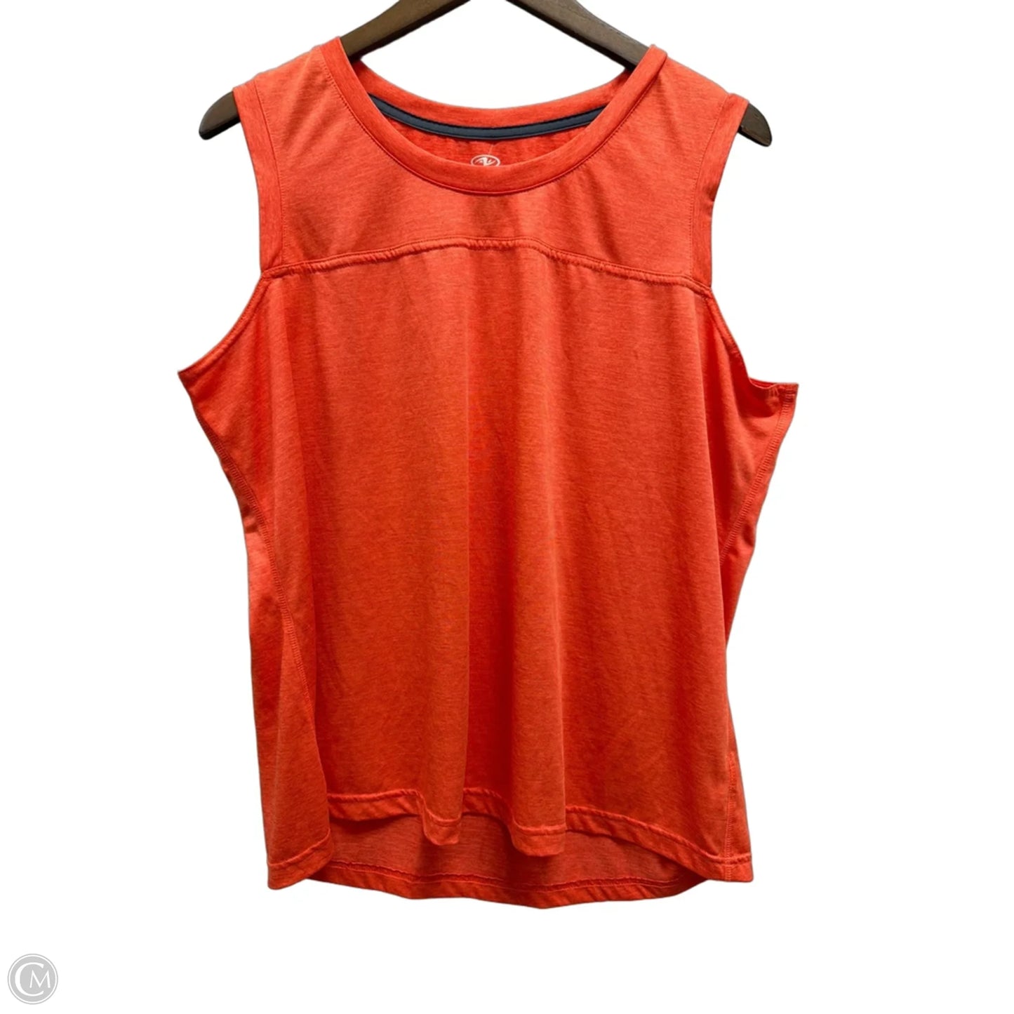 Athletic Tank Top By Athletic Works In Orange, Size: 1x