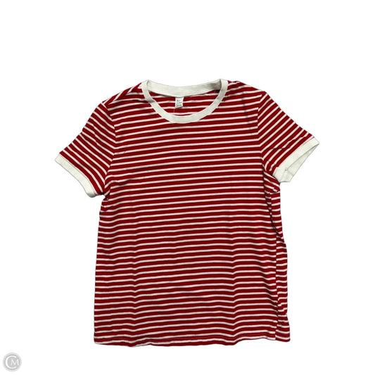Top Short Sleeve By Clothes Mentor In Striped Pattern, Size: M