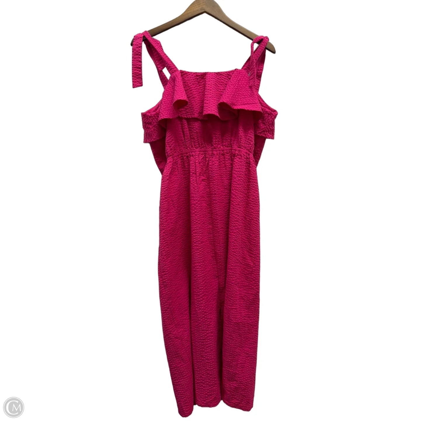 Dress Casual Midi By A New Day In Pink, Size: L