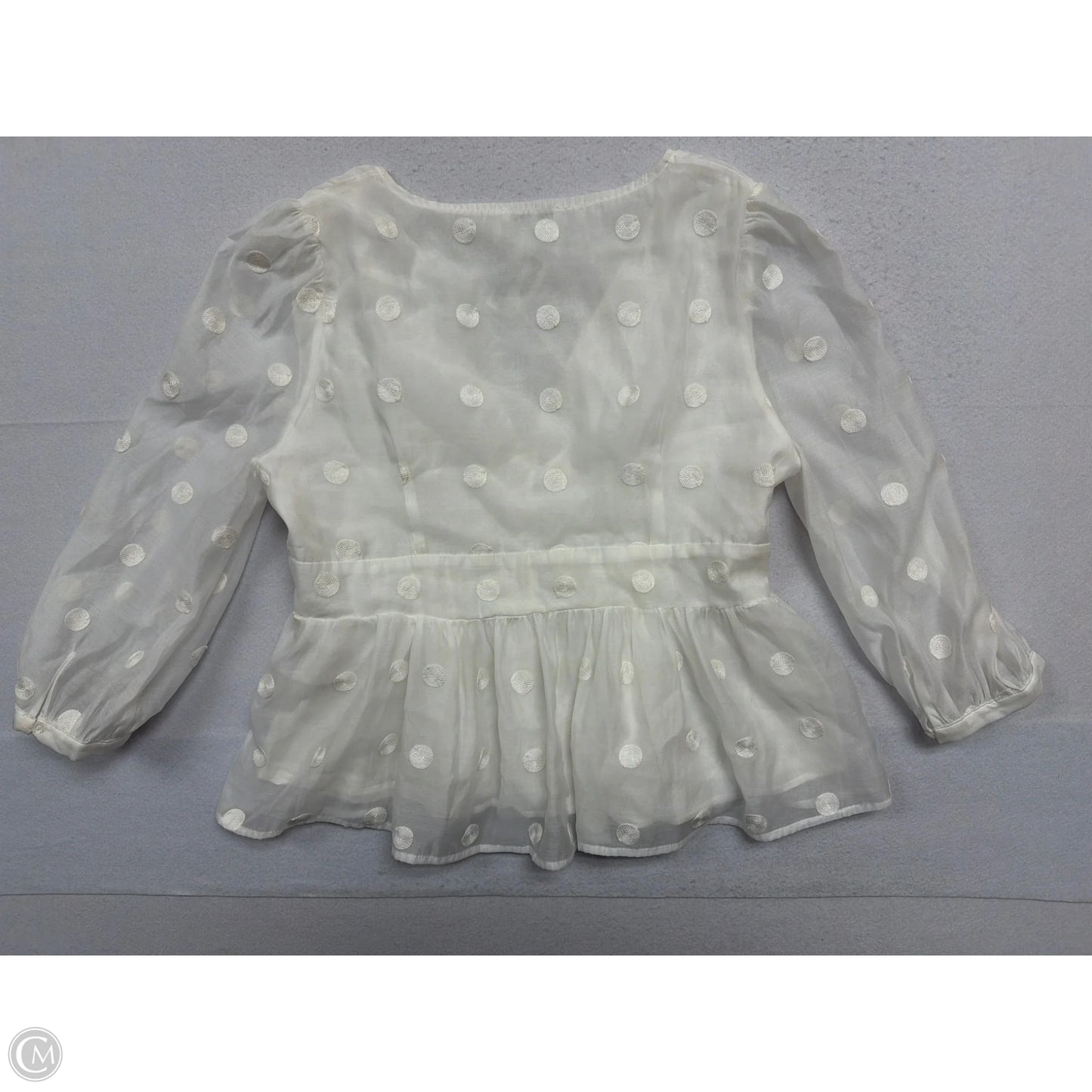 Top Long Sleeve By Emory Park In White, Size: Xl