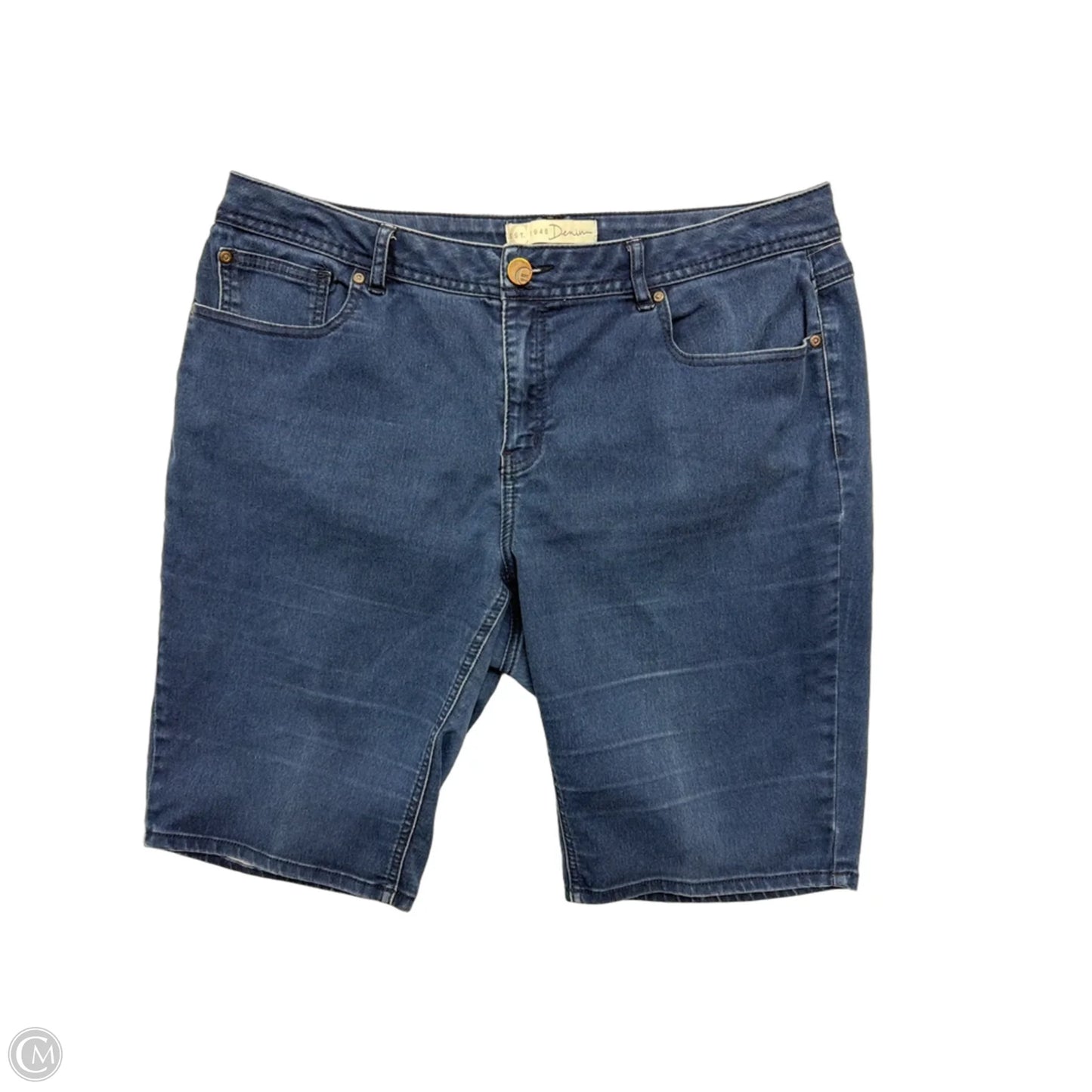 Shorts By Cato In Blue Denim, Size: 16